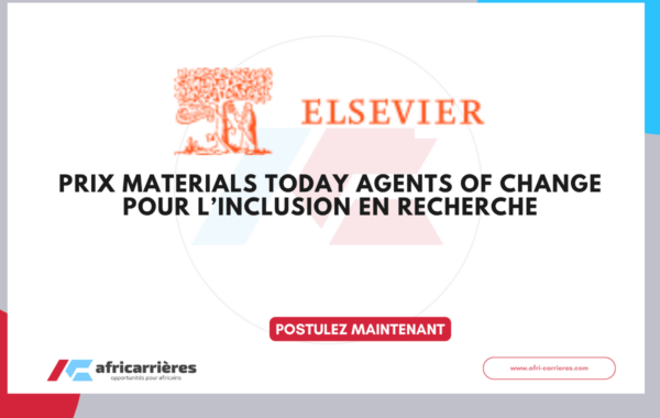 Materials Today Agents of Change Awards 2026 – Appel à candidatures