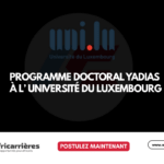 15 Bourses YADIAS de doctorat 2026 à l’Université du Luxembourg 2 15 Bourses YADIAS de doctorat 2026 à l’Université du Luxembourg
