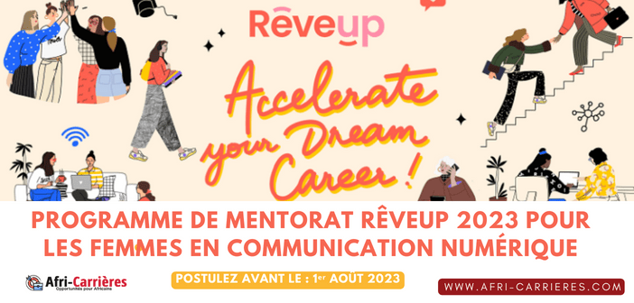 Programme de mentorat RêveUp 2023 pour les femmes en communication numérique