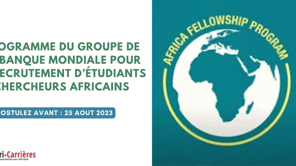 Programme du Groupe de la Banque mondiale pour le recrutement detudiants chercheurs africains 1