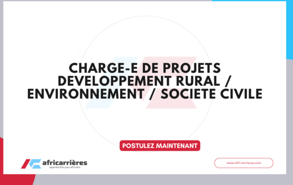 VIA AFD Conakry 2027 – Chargé.e de projets développement rural et environnemen