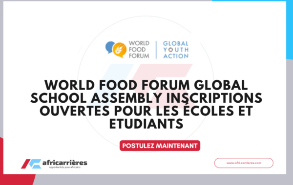 World Food Forum Global School Assembly 2026 – Inscriptions ouvertes pour les écoles