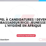 Appel à candidatures : ambassadeurs de l’hygiène en Afrique 2026