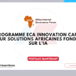 ECA Innovation Café 2026 : appel aux solutions africaines fondées sur l’IA
