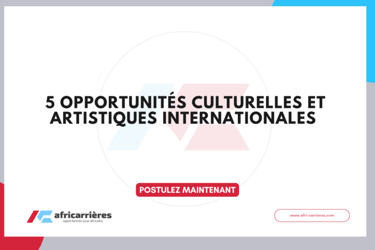 5 opportunités artistiques internationales