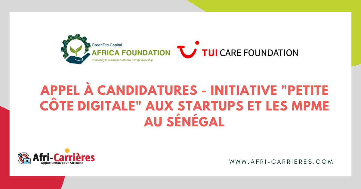 Appel à Candidatures - Initiative "Petite Côte Digitale" aux startups et les MPME au Sénégal