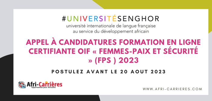 OIF Femmes-Paix et Sécurité - Afrique