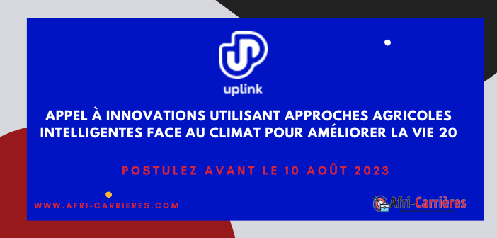 Appel à innovations utilisant approches agricoles intelligentes face au climat pour améliorer la vie 20