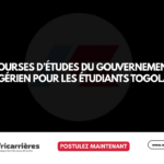 Bourses d’études du Gouvernement Algérien pour les étudiants togolais 2026