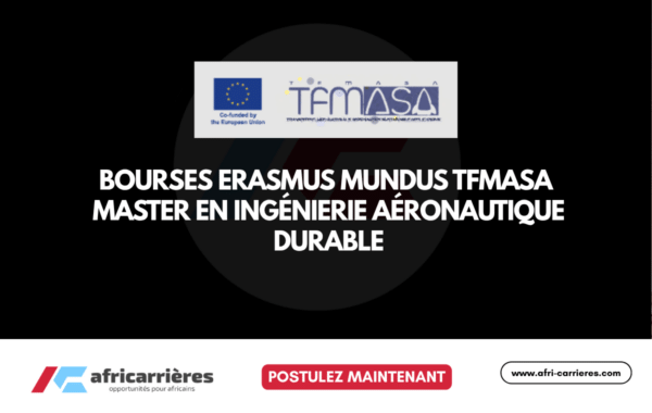 Bourses Erasmus Mundus TFMASA 2027–2029 – Master en ingénierie aéronautique durable
