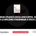 Bourses France Excellence Eiffel 2027 pour le diplôme d’ingénieur à ITECH Lyon