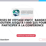 Bourses de Voyage HWCC 2027 Bangkok – Soutien jusqu’à 1 000 $US pour participer à la conférence