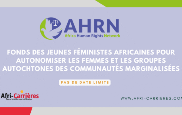 Fonds des jeunes feministes africaines pour autonomiser les femmes et les groupes autochtones des communautes marginalisees 1