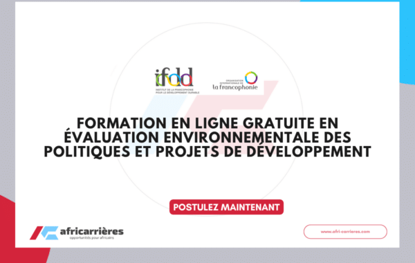 Formation gratuite en évaluation environnementale 2026