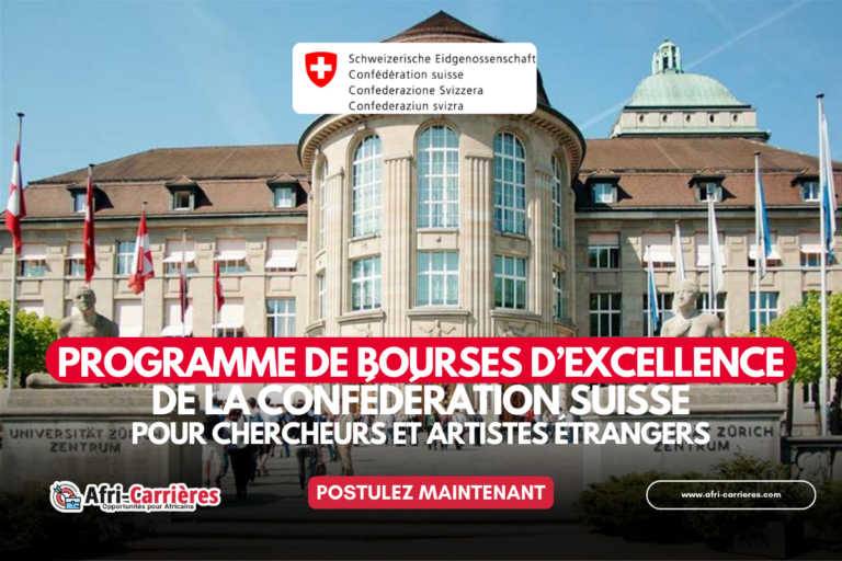 Bourses d’excellence de la Confédération suisse