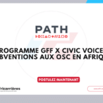 GFF X CIVIC VOICES : appel à propositions pour les organisations locales en Afrique