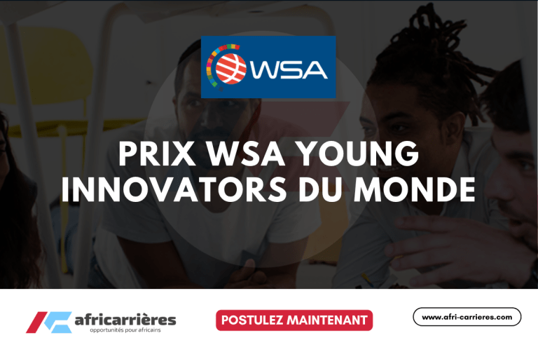 Postulez au Prix WSA Young Innovators 2025 du monde