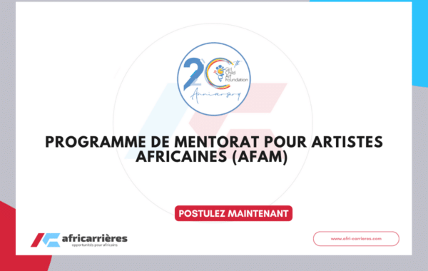 Programme de Mentorat AFAM 2026-2027 pour femmes artistes en Afrique