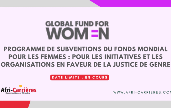 Programme de subventions du Fonds mondial pour les femmes pour les initiatives et les organisations en faveur de la justice de genre 1