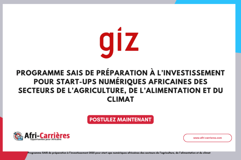Programme d'investissement sais-giz