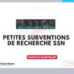 Petites subventions de recherche SSN 2026-2027