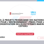 Appel à projets PNUE 2026 pour la conservation des écosystèmes marins et côtiers