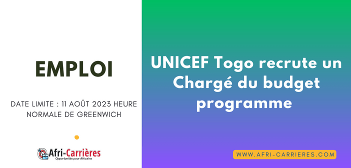 UNICEF Togo recrute