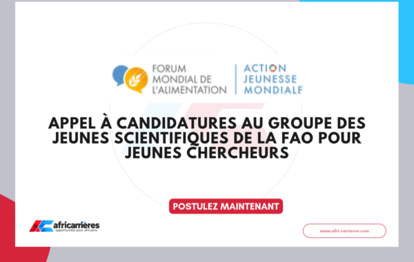 Appel à candidatures au Groupe des jeunes scientifiques de la FAO 2027-2029 pour jeunes chercheurs