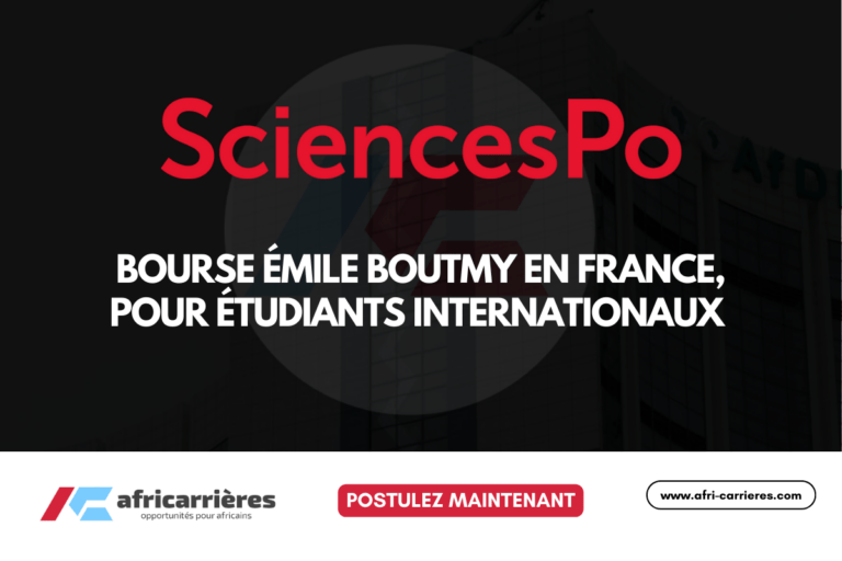 Bourse Émile Boutmy de Sciences Po en France, pour étudiants internationaux 2026-2027