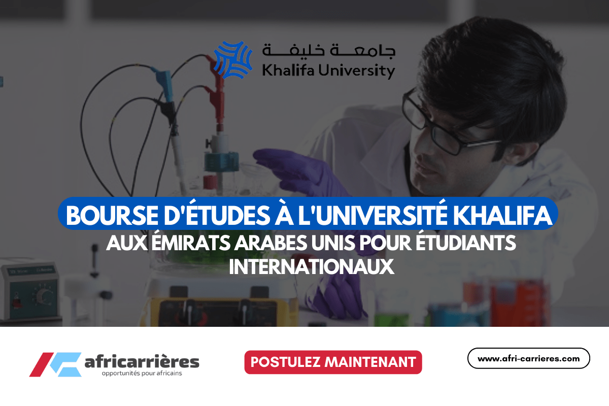 Bourses de l'Université Khalifa aux Émirats Arabes Unis 2025 pour étudiants internationaux
