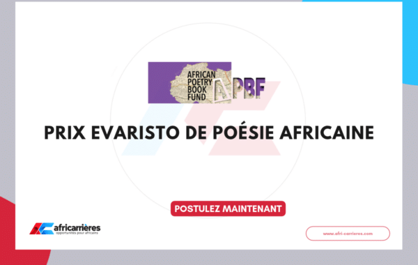 Candidatures ouvertes pour le Prix Evaristo de poésie africaine 2026