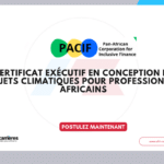 Certificat exécutif en conception de projets climatiques 2026 pour professionnels africains