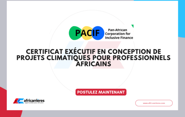 Certificat exécutif en conception de projets climatiques 2026 pour professionnels africains
