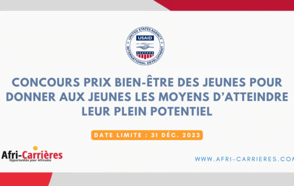 Concours Prix Bien etre des Jeunes pour donner aux jeunes les moyens datteindre leur plein potentiel 1