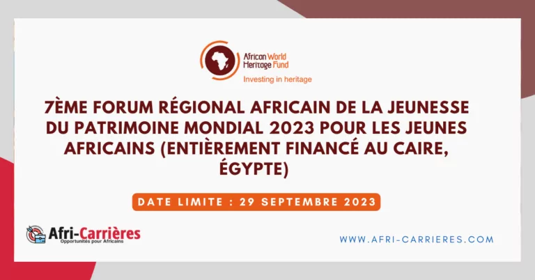 Forum des jeunes africains sur le patrimoine mondial