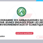 Programme des ambassadeurs GEAF 2027 pour jeunes engagés pour les défis environnementaux et climatiques