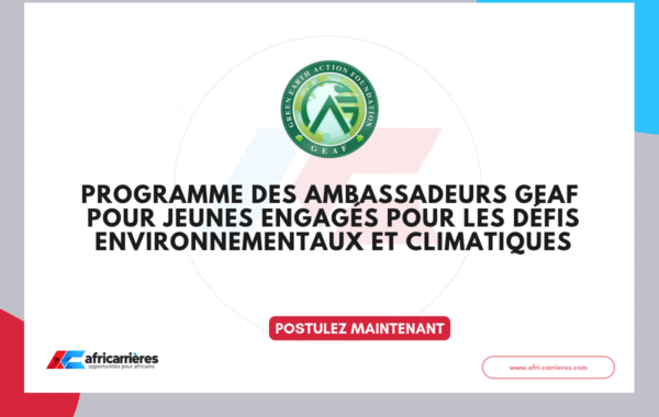 GEAF Ambassador Programme 2027 pour jeunes engagés