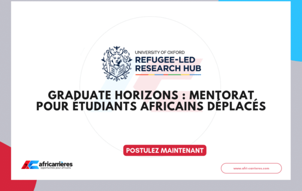 Graduate Horizons 2026 mentorat pour étudiants africains déplacés