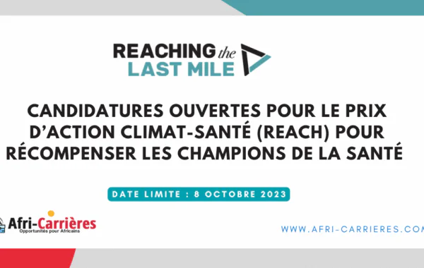 Prix daction climat sante REACH pour recompenser les champions de la Sante 1 1