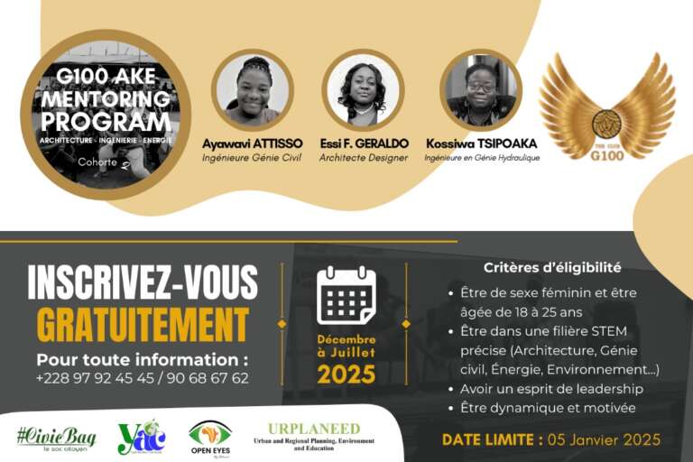Programme de Mentorat G100 AKE pour jeunes femmes africaines