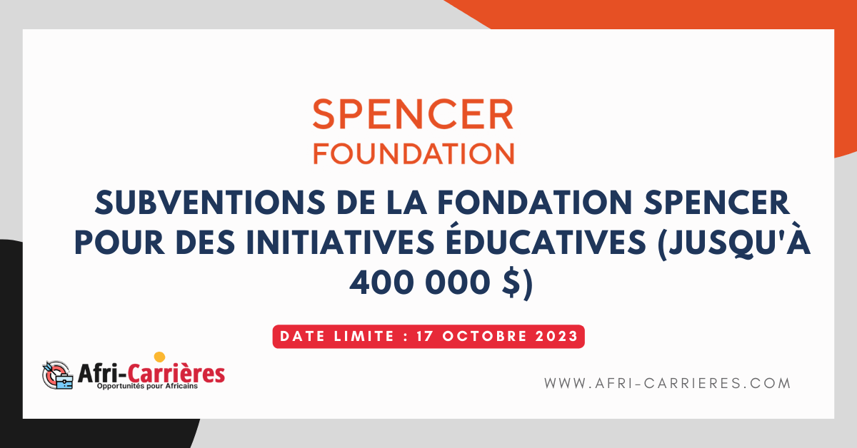 Subventions de la Fondation Spencer