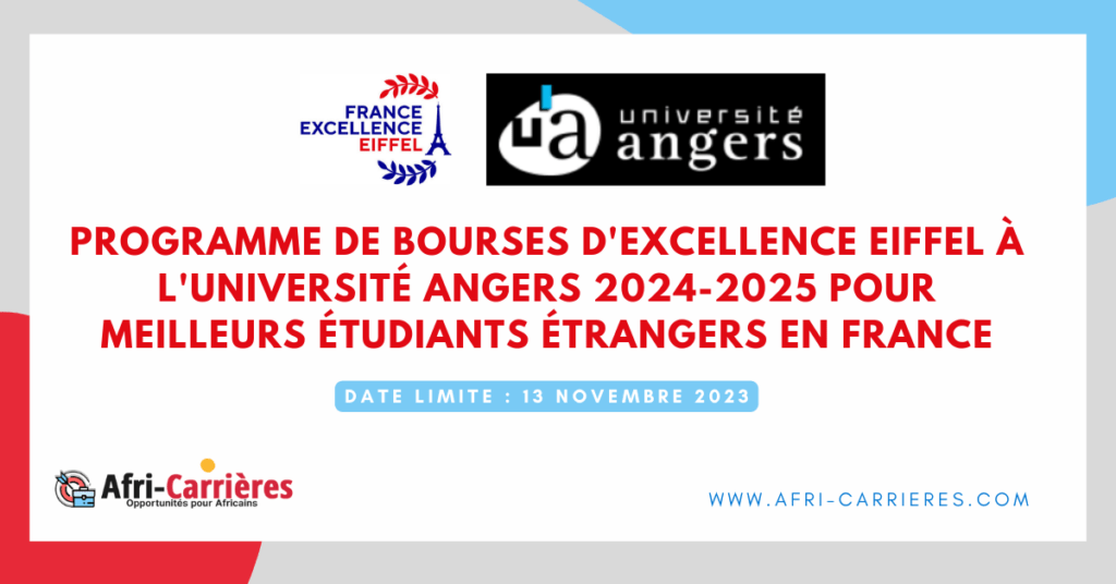 bourses Eiffel Université Angers