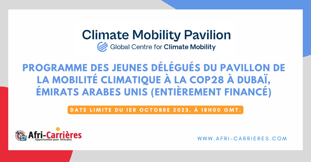 devenir délégué jeunesse à la COP28