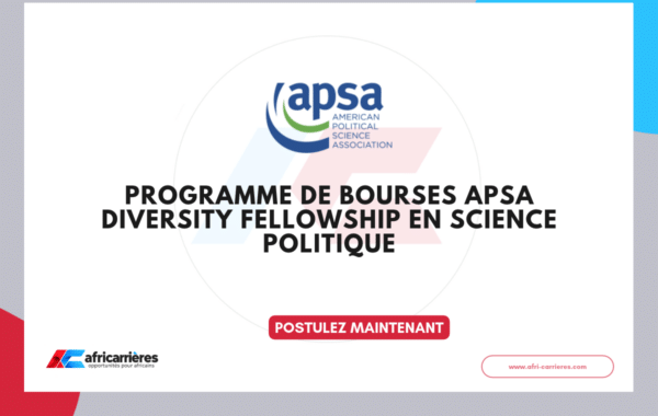 Programme de bourses APSA Diversity Fellowship 2027pour futurs doctorants en science politique