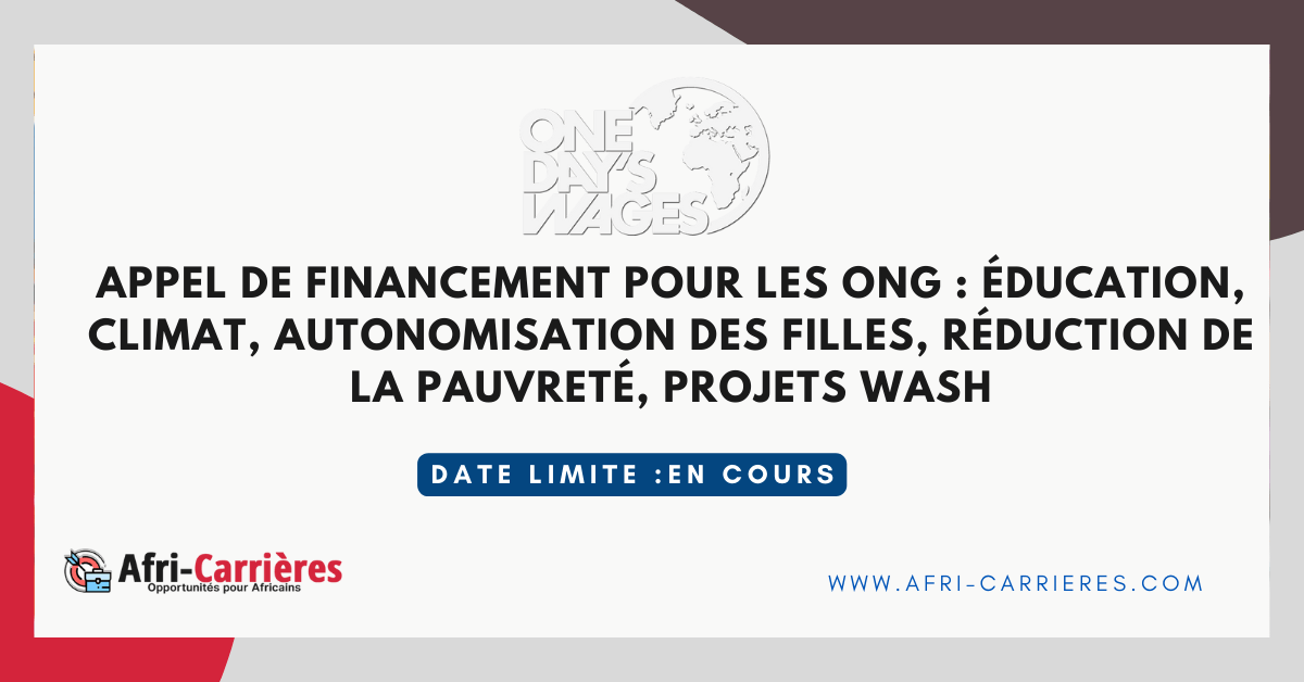programme de subvention One Day's Wages