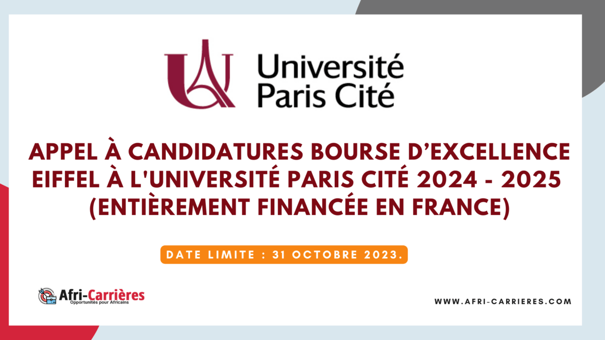 Bourse Eiffel Université Paris Cité En France 2024 2025 