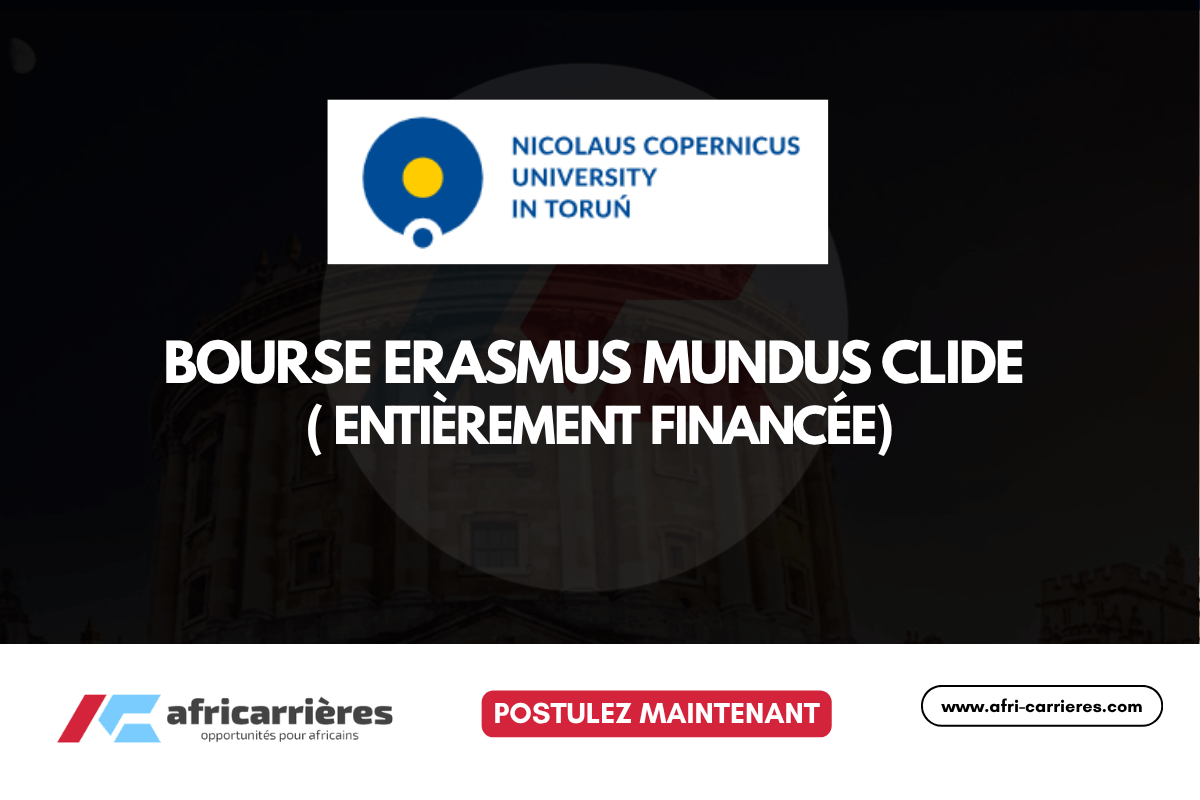 Bourse Erasmus Mundus CLIDE 2026-2028 - Bourse entièrement financée
