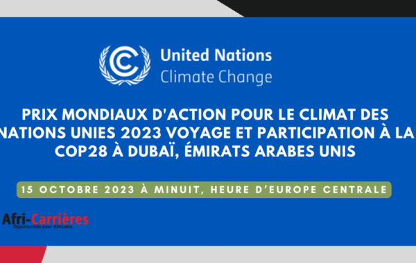 Prix mondial de laction climatique ONU