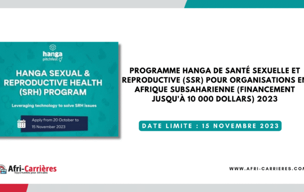 Programme Hanga de sante sexuelle et reproductive SSR 1