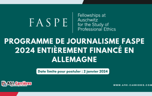 Programme de journalisme FASPE 2024 entierement finance en Allemagne 1